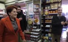Meral Akşener, seçim çalışmaları kapsamında esnafı ziyaret etti